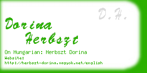 dorina herbszt business card